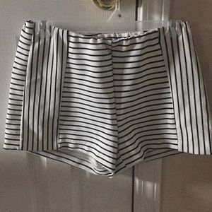 Striped High Waisted Shorts